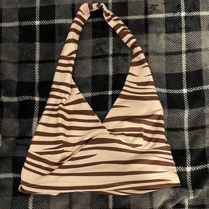 Brown Zebra Top